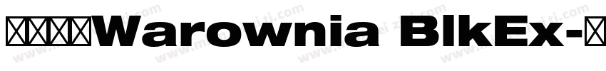 字体全称Warownia BlkEx字体转换